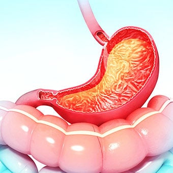 Gastritis can result in stomach pain and digestive problems.