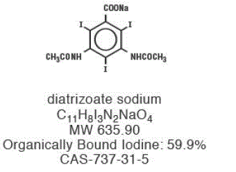 iatrizoate Sodium Structural Formula Illustration