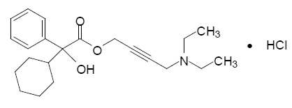 GELNIQUE® (oxybutynin chloride) - Structural Formula Illustration