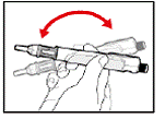 Different components of the GENOTROPIN PEN 5 - - Illustration