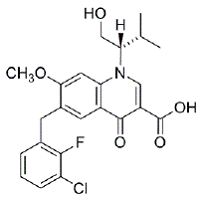 Elvitegravir Structural Formula Illustration