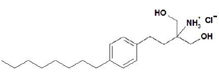 GILENYA (fingolimod) capsules, for oral use Structural Formula Illustration