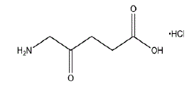 GLEOLAN™ [aminolevulinic acid hydrochloride (ALA HCl)] Structural Formula Illustration