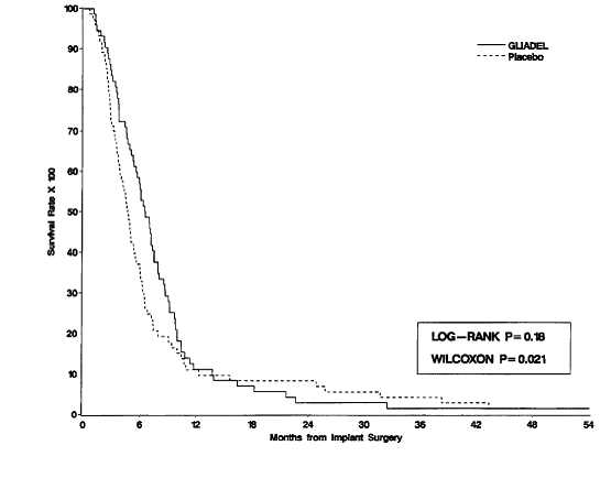 Kaplan-Meier Curves of Overall Survival for
Patients with Recurrent Glioblastoma, Study 2 - Illustration