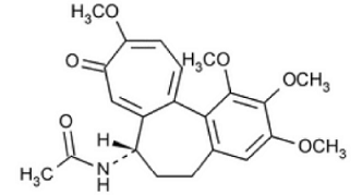  GLOPERBA® (colchicine) Structural Formula  - Illustration