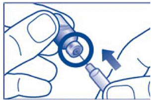 Pick up the GlucaGen vial - Illustration