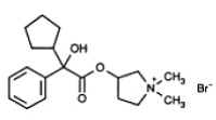 Robinul (Glycopyrrolate) Structural Formula Illustration