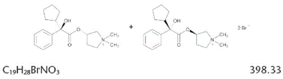 GLYRX-PF (glycopyrrolate) Structural Formula Illustration