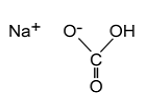 Sodium Bicarbonate Structural Formula Illustration