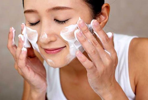 Baking soda is mildly abrasive. Use it as a gentle face cleanser.