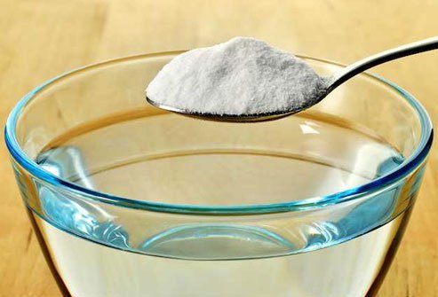 Sodium bicarbonate helps fight the extra acid that might rise from your stomach up to your throat and even your mouth after you eat.