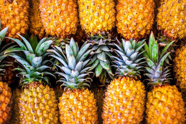 Pineapples were originally transported from the Caribbean Islands and they are high in vitamin C that boosts the immune system.
