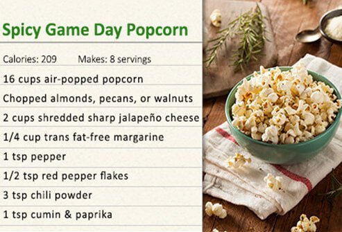 Spicy pop corn recipe.