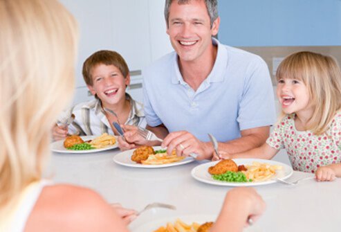 Leading by example is one of the best ways to reinforce healthy eating habits in children.