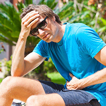 Nausea and sweating can also be symptoms of a heart attack.