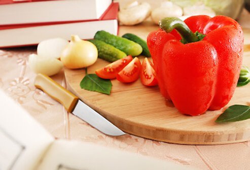 Red bell peppers are tangy, crunchy, and full of heart-healthy nutrients.