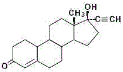 HEATHER (Norethindrone) Structural Formula Illustration