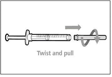 Remove transfer needle - Illustration