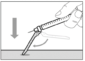 Cover needle with safety shield - Illustration