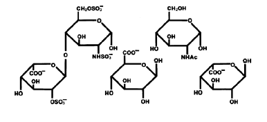 Heparin Sodium Structural Formula Illustration