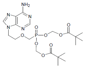 HEPSERA® (adefovir dipivoxil) Structural Formula Illustration