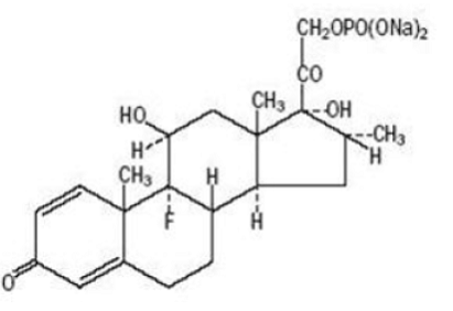 HEXADROL® (dexamethasone sodium phosphate injection, USP) Structural Formula Illustration