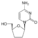 HIVID® (zalcitabine) Structural Formula Illustration