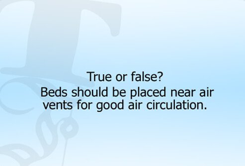 Does proper bed placement affect home allergy relief? 