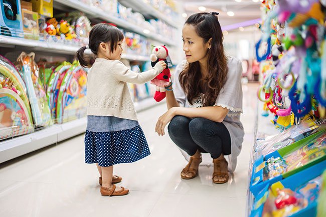 If you can see a temper tantrum brewing, divert your child's attention to something nearby.