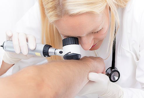 Dermoscopy is useful in the evaluation of the skin surface.