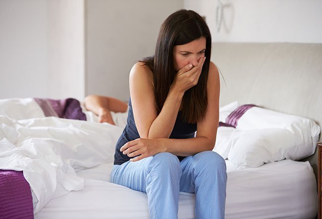 Some women are nauseous, and might even experience vomiting between weeks two and 14 of pregnancy.