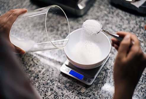 Natural sugar in fruits and vegetables does not count toward the daily intake.