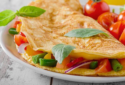 Eggs are great because they're high in protein and satisfy hunger well.