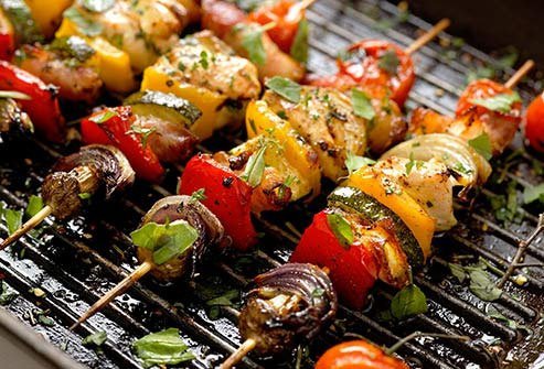 >When you sauté meat or vegetables on a stovetop, they soak up any butter or oil they're cooked in, which adds more calories.