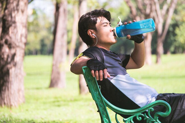 You sweat more when you exercise, which means you lose water more quickly.