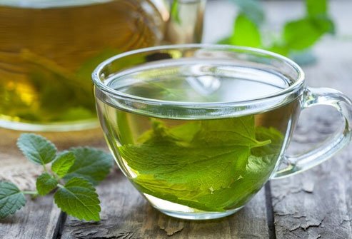 Try drinking peppermint tea or chamomile tea.