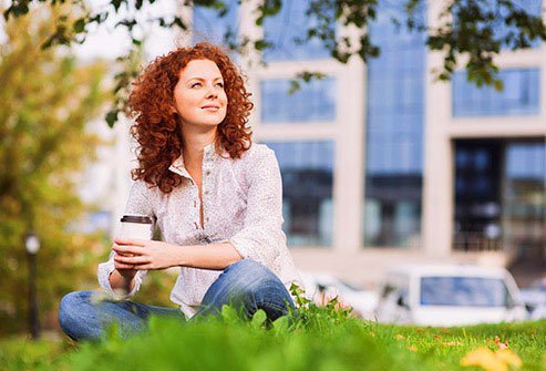Go outside at lunch if you can to take a break.