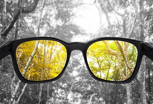 Aging affects the lens of the eye and may make it more difficult to perceive colors.