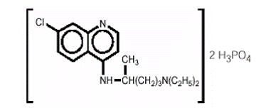 ARALEN® CHLOROQUINE PHOSPHATE, USP Structural Formula Illustration