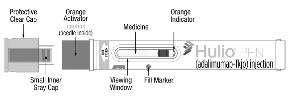 Parts of the HULIO PEN (Pen) - Illustration
