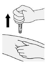 Remove from injection site - Illustration