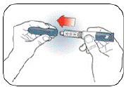 Pull the Pen Cap straight off - Illustration