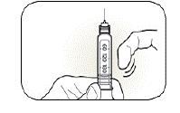 Hold the Pen with the Needle pointing up - Illustration