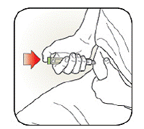 Push the Dose Knob in - Illustration