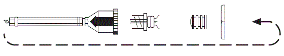 Perforate the membrane before screwing on the plastic rod - Illustration1