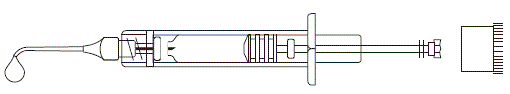 Screw the plastic rod into the blue plunger  - Illustration1