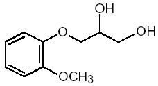 Guaifenesin Structural Formula Illustration