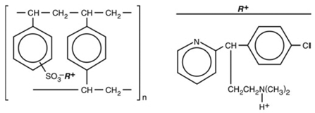 Chlorpheniramine polistirex - Structural Formula Illustration