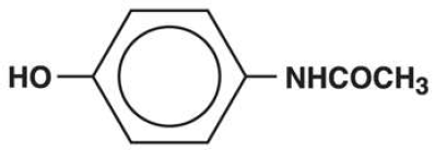 Acetaminophen - Structural Formula Illustration