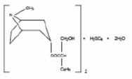 Levsin® (hyoscyamine sulfate) Structural Formula Illustration